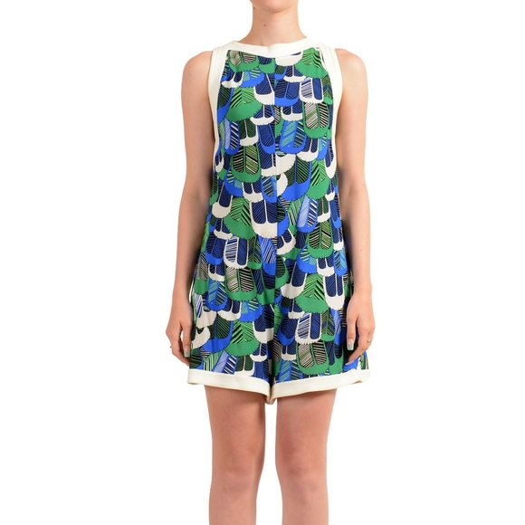 Dsquared2 Women's Multi-Color Floral Print Romper Jumper Suit US XS IT 38